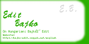 edit bajko business card